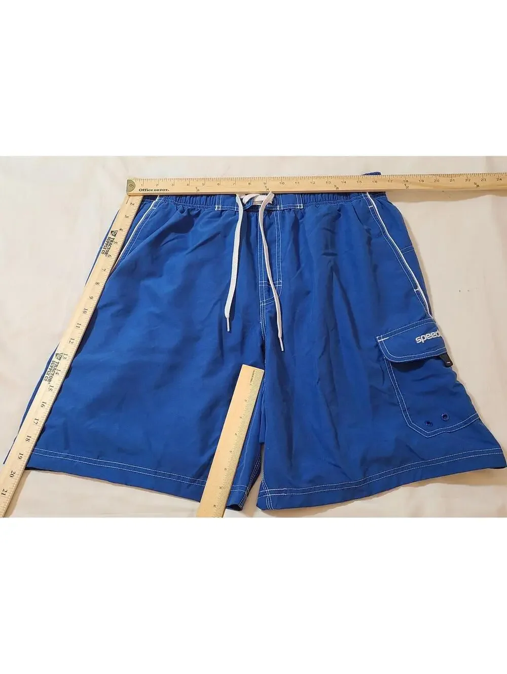 Speedo Swimmimg Shorts Mens Size Large Blue Surfing Trunks Beach Coastal Sports